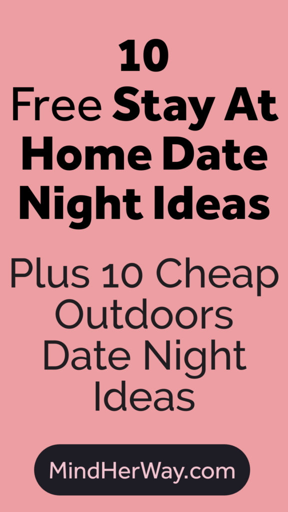 Cheap date night ideas including stay at home date nights