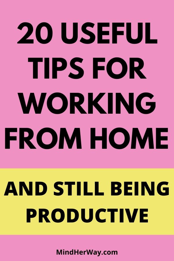 Tips for working from home and being productive at home