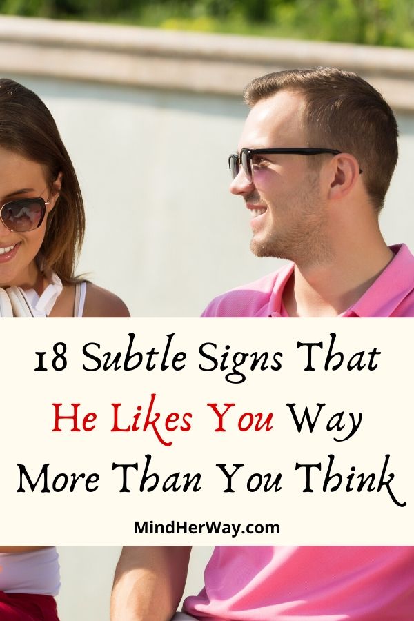 Signs he likes you